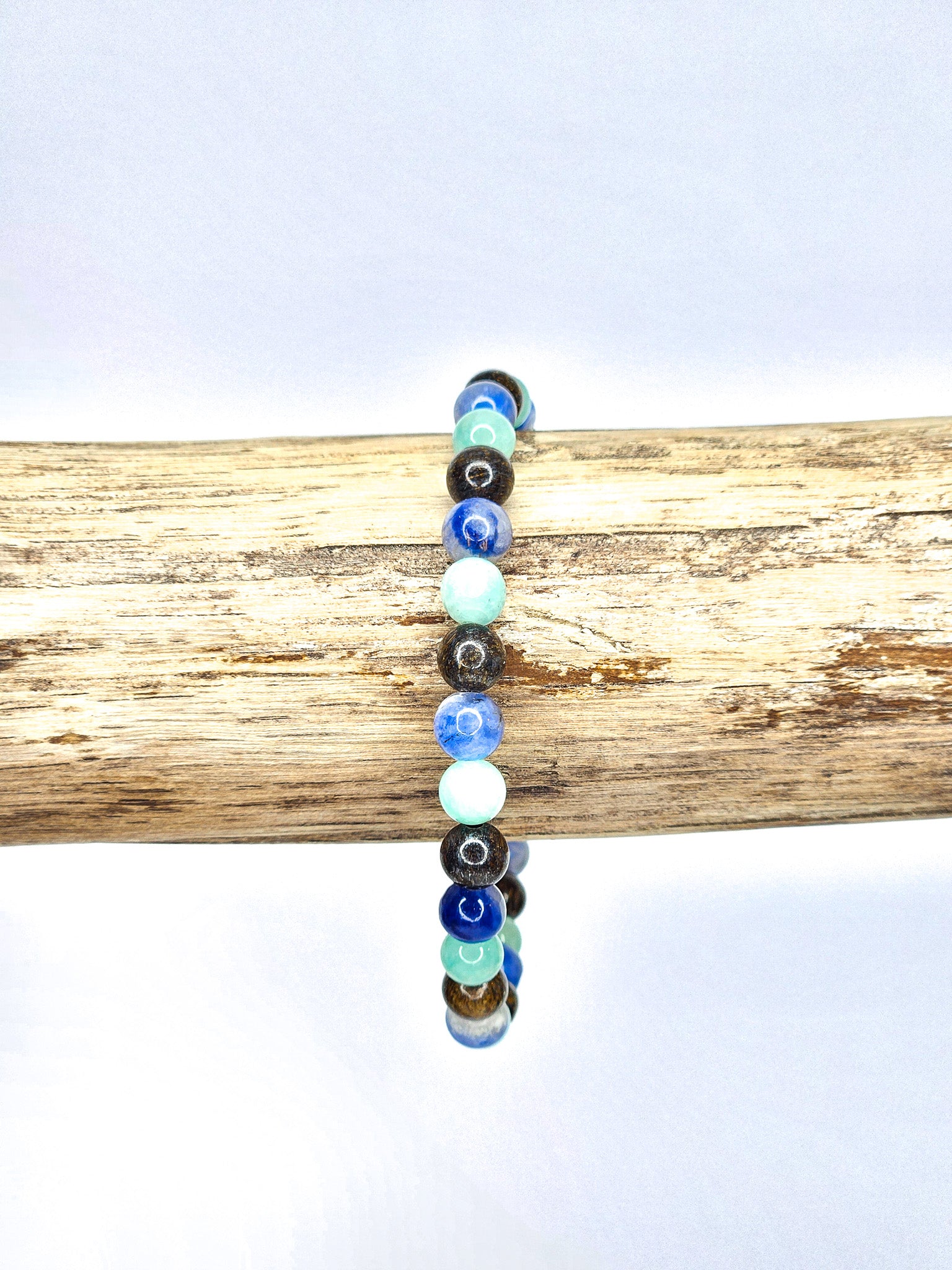 Bracelet • Planète Terre • Amazonite, Bronzite & Sodalite (6 mm)