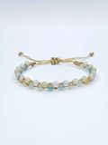 Bracelet macramé • Béryl (4 mm)