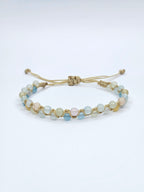 Bracelet macramé • Béryl (4 mm)