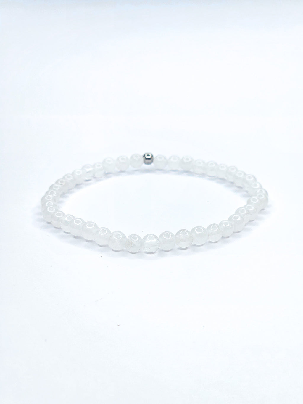 Bracelet • Jade blanc (4 mm)