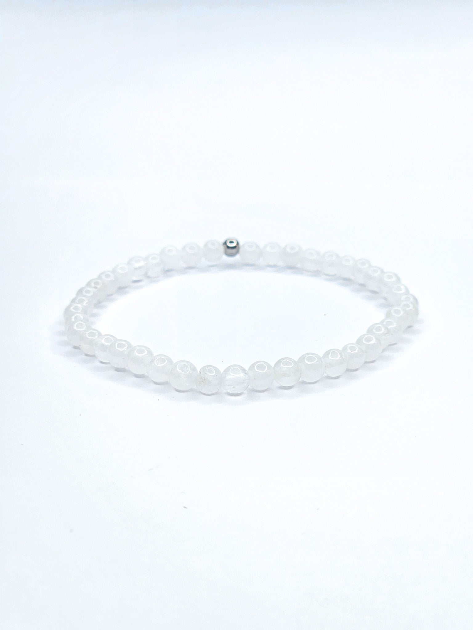 Bracelet • Jade blanc (4 mm)