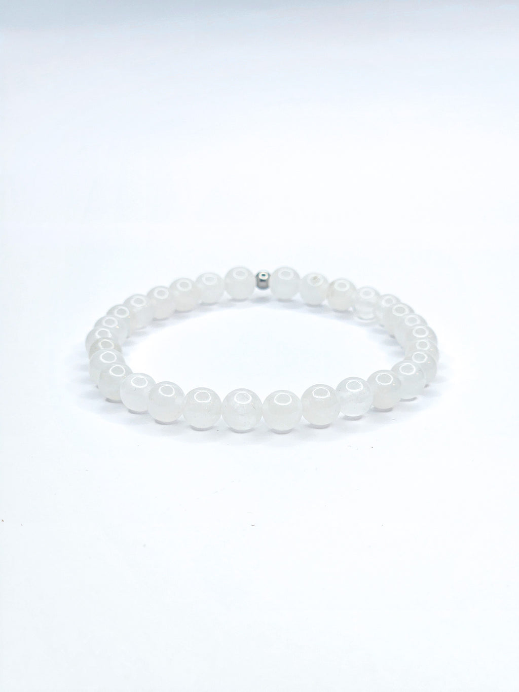 Bracelet • Jade blanc (6 mm)