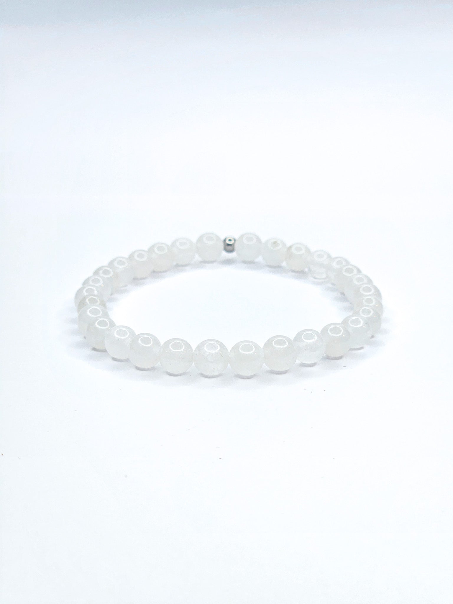 Bracelet • Jade blanc (6 mm)