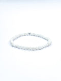 Bracelet • Pierre de lave blanche (4 mm)