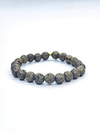 Bracelet • Pierre de lave teintée bronze (8 mm)