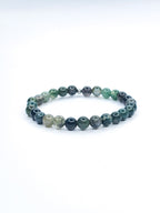Bracelet • Moss agate (6 mm)