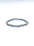 Bracelet • Grey dyed lava stone (4 mm)