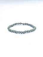 Bracelet • Grey dyed lava stone (4 mm)