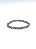 Bracelet • Pierre de lave teintée bronze (4 mm)
