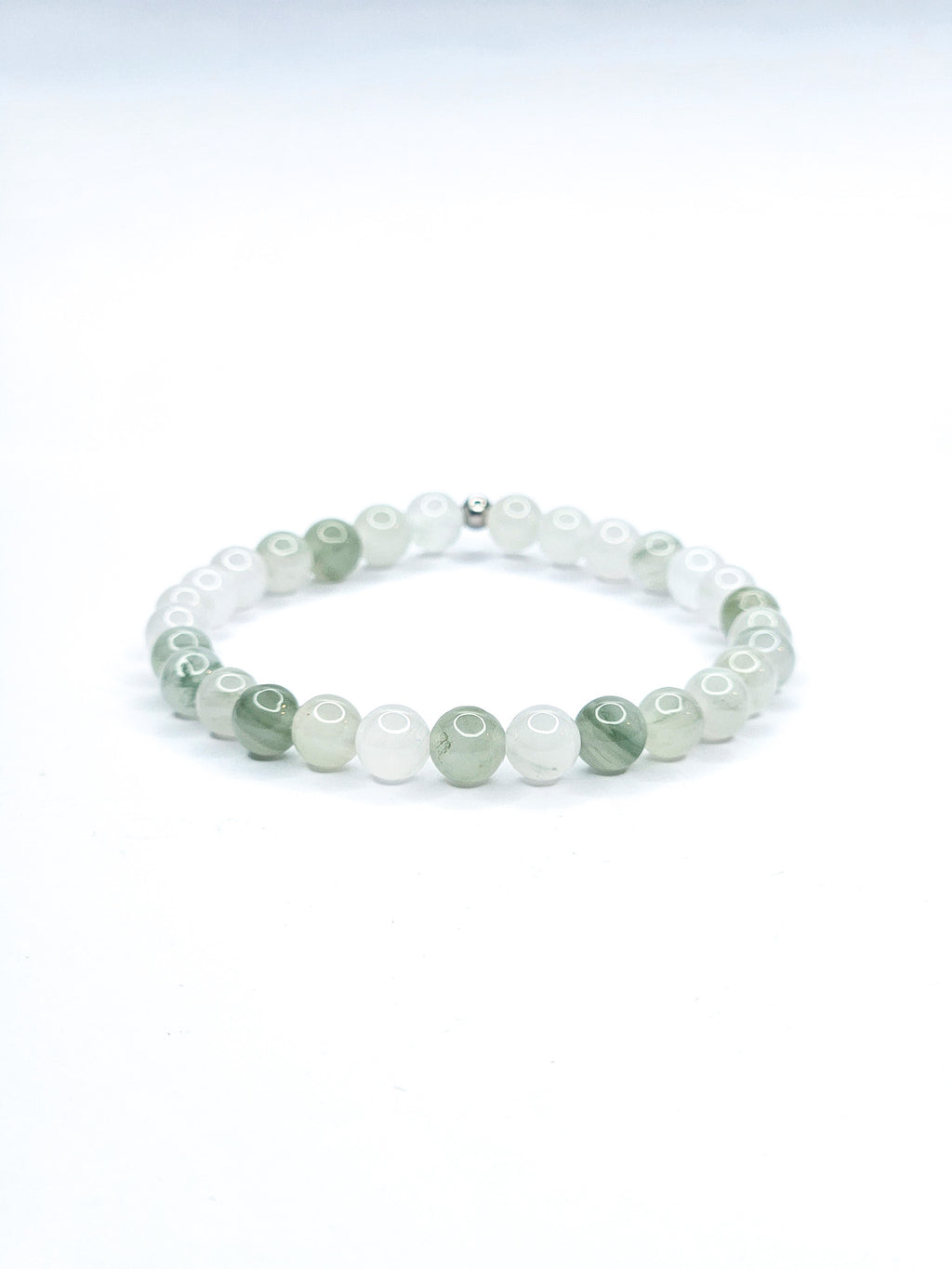 Bracelet • Jade vert de Chine (6 mm)