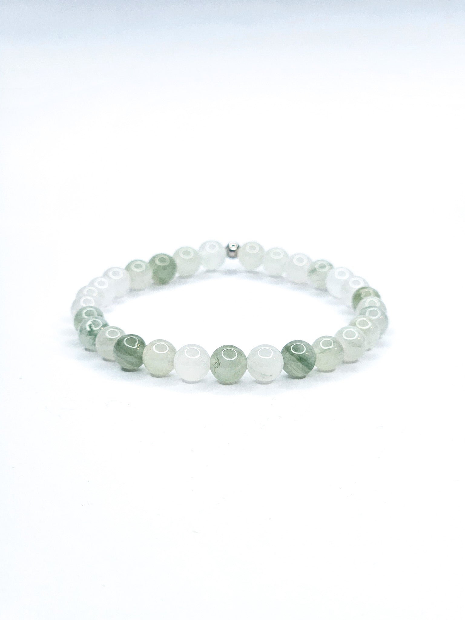 Bracelet • Jade vert de Chine (6 mm)