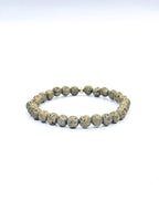 Bracelet • Pierre de lave teintée bronze (6 mm)