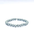 Bracelet • Pierre de lave teintée grise (6 mm)