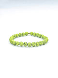 Bracelet • Green dyed lava stone (6 mm)