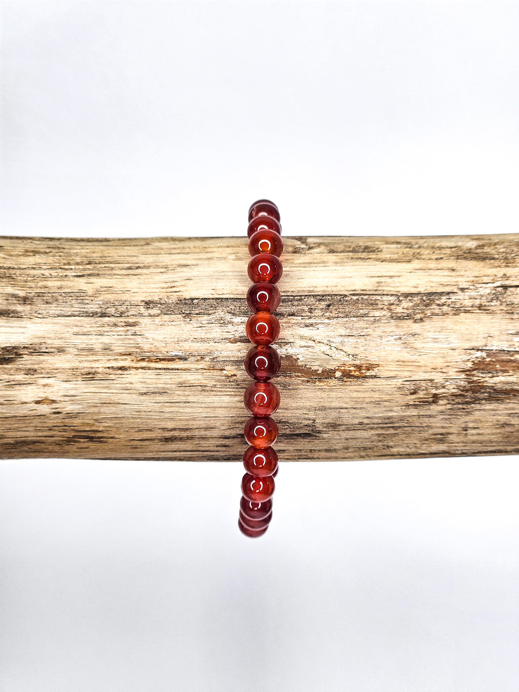 Bracelet • Cornaline rouge (6 mm)