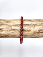 Bracelet • Cornaline rouge (6 mm)