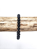 Bracelet • Obsidienne noire (8 mm)