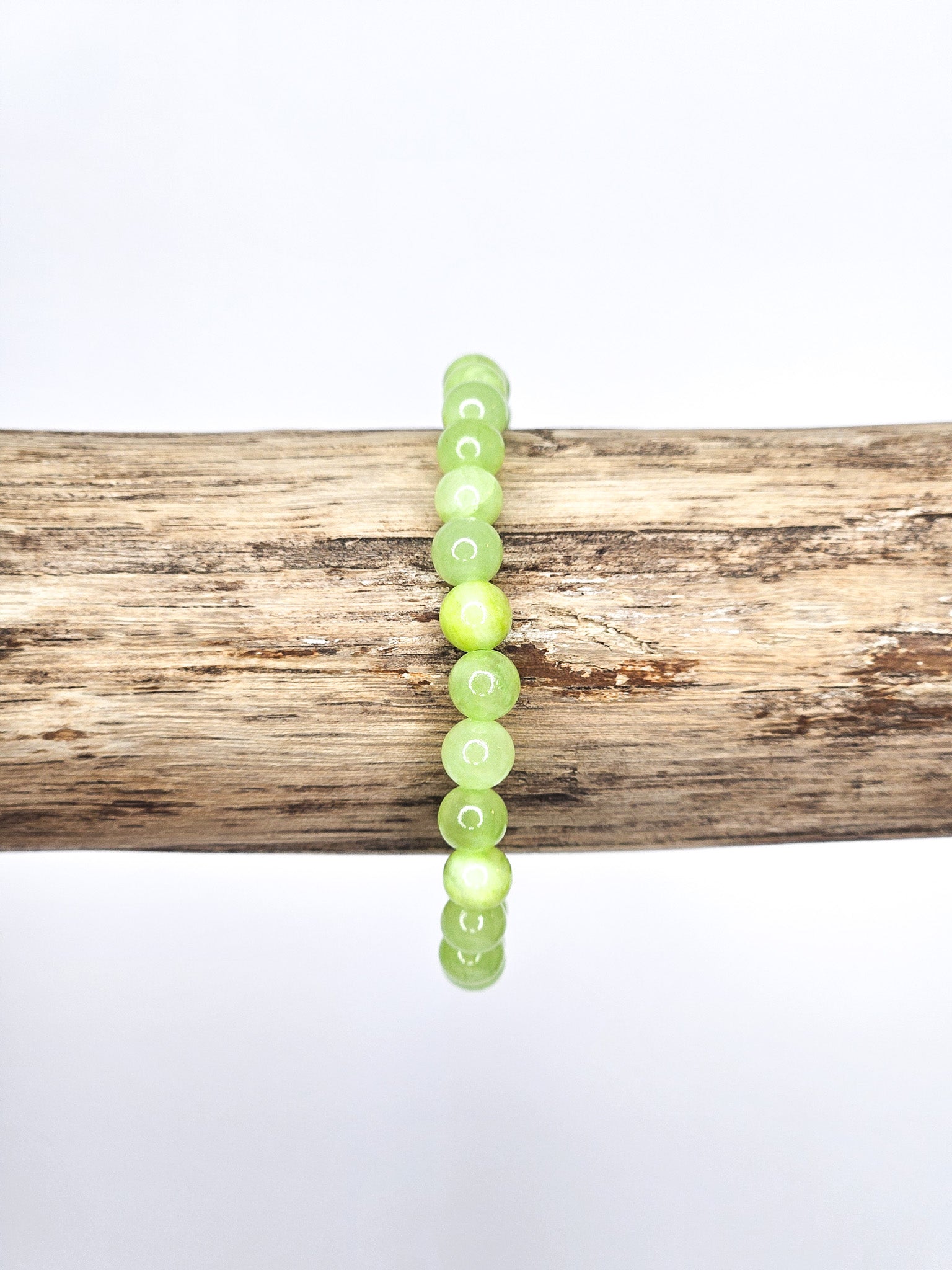 Bracelet • Calcite verte (6 mm)