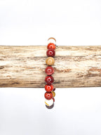 Bracelet • Jaspe mokaïte (8 mm)