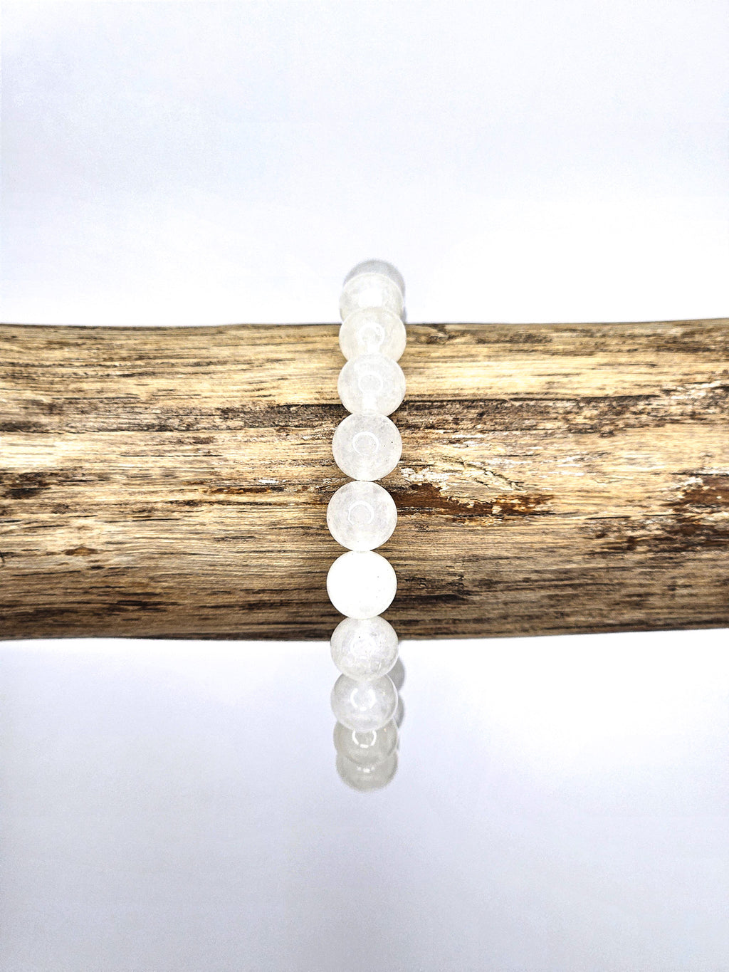 Bracelet • Jade blanc (8 mm)
