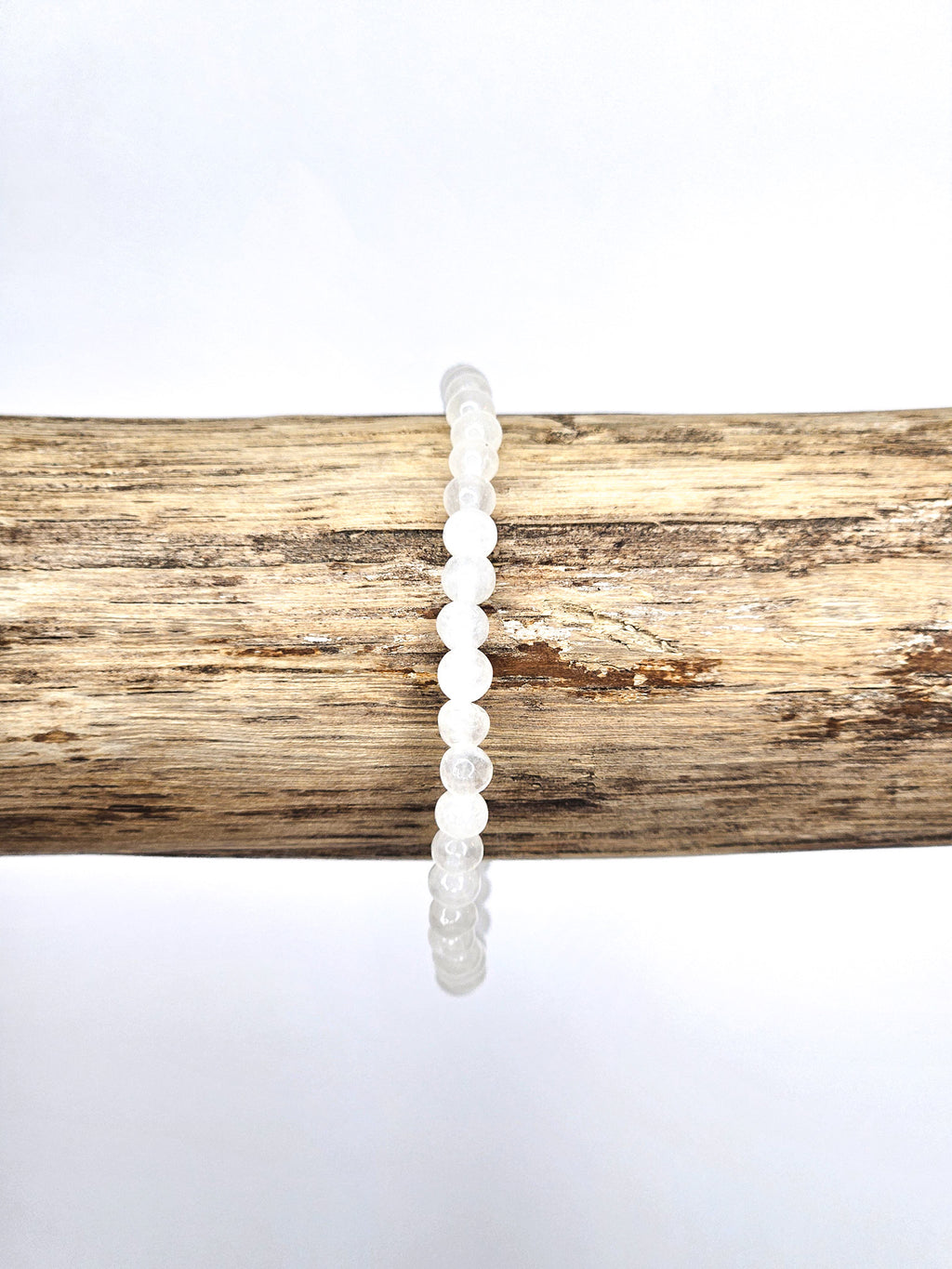 Bracelet • Jade blanc (4 mm)