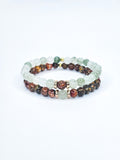 Matching bracelets • Jade & Leopard Jasper