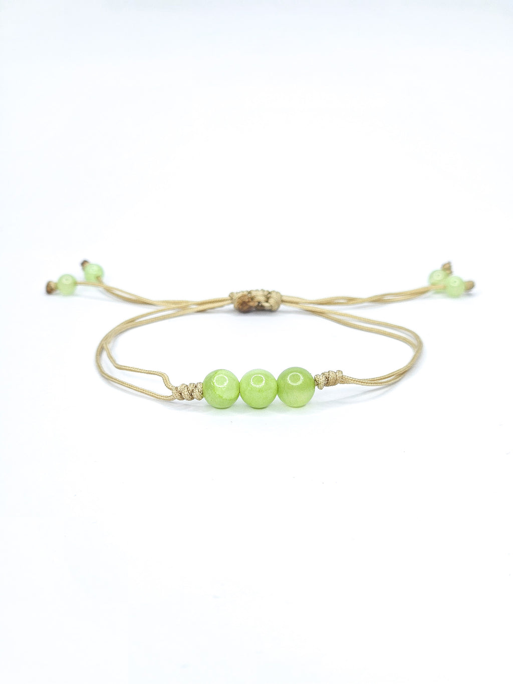 Bracelet • Calcite verte (6 mm & 4 mm)