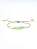 Bracelet • Calcite verte (6 mm & 4 mm)