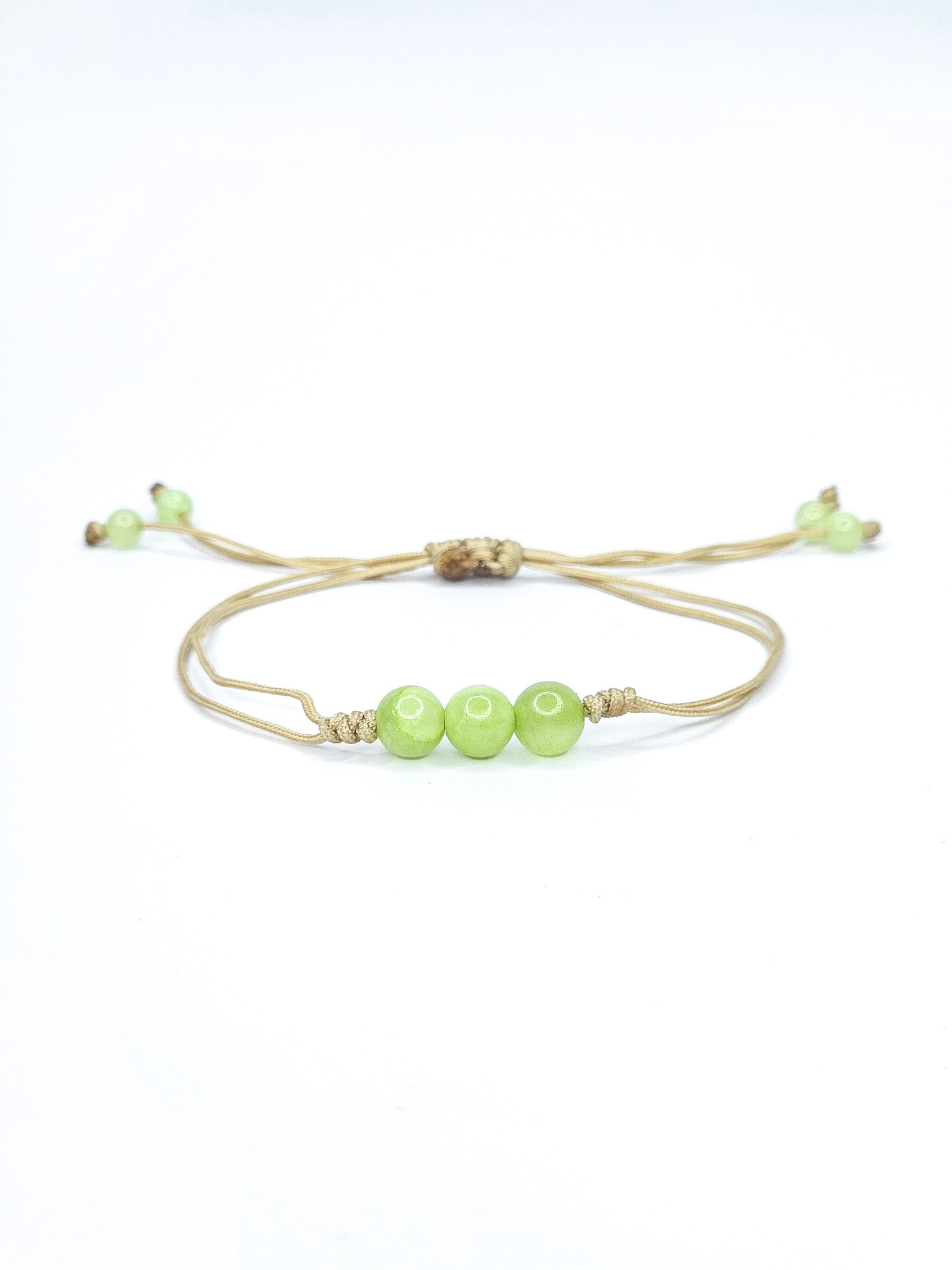 Bracelet • Calcite verte (6 mm & 4 mm)