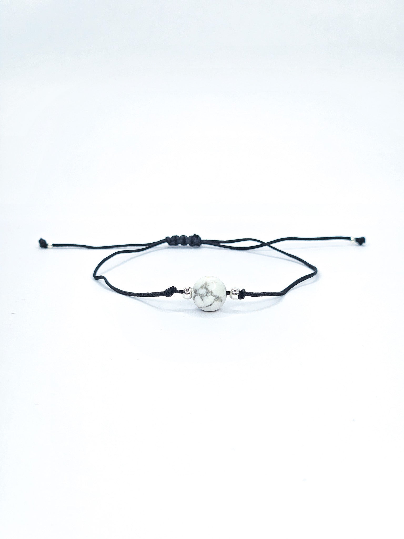 Bracelet • Howlite blanche (8 mm)
