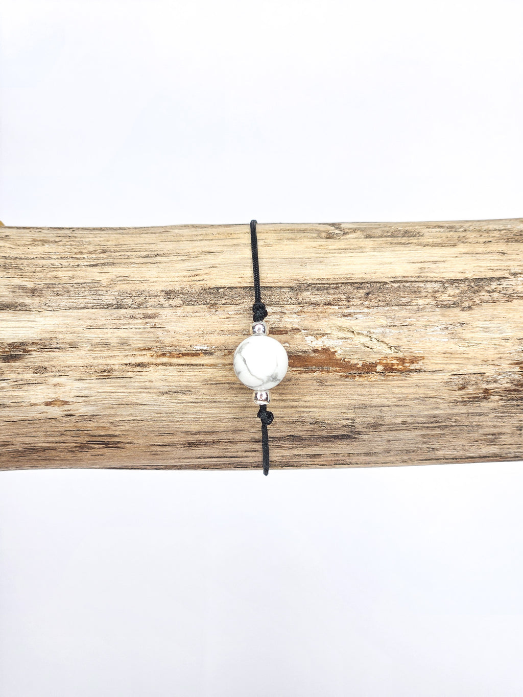 Bracelet • Howlite blanche (8 mm)