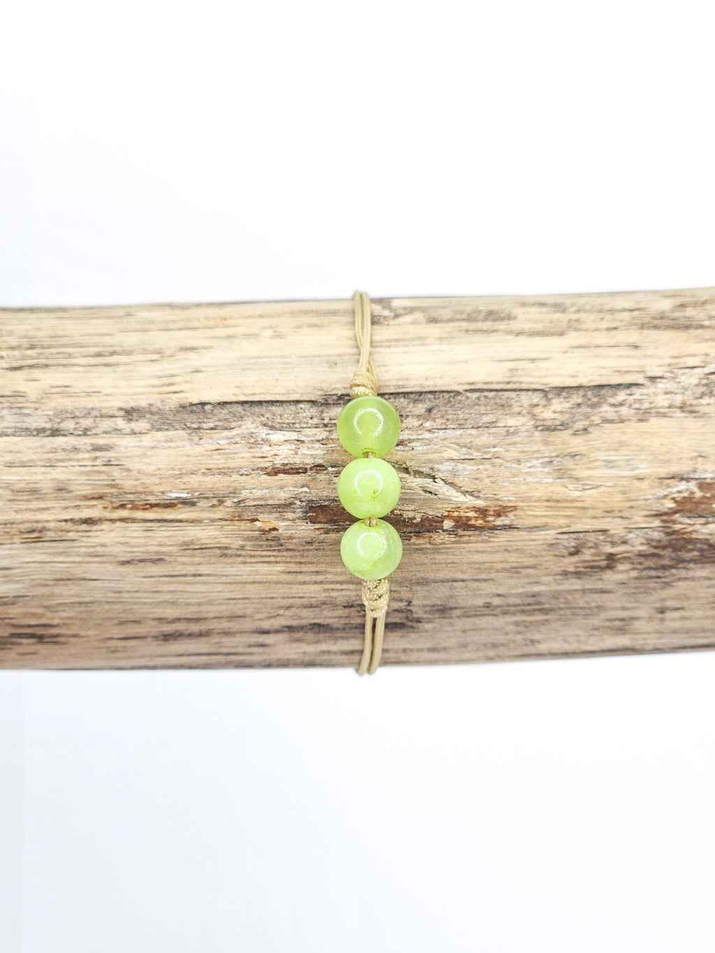 Bracelet • Calcite verte (6 mm & 4 mm)