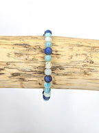 Bracelet • Mer • Amazonite multicolore & Sodalite (6 mm)