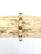 Bracelet • Désert • Agate du désert, Bronzite & Oeil de tigre (6 mm)