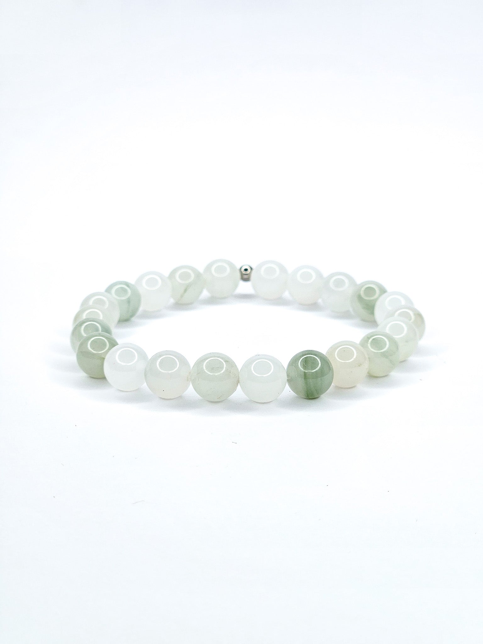 Bracelet • Chinese green Jade (8 mm)