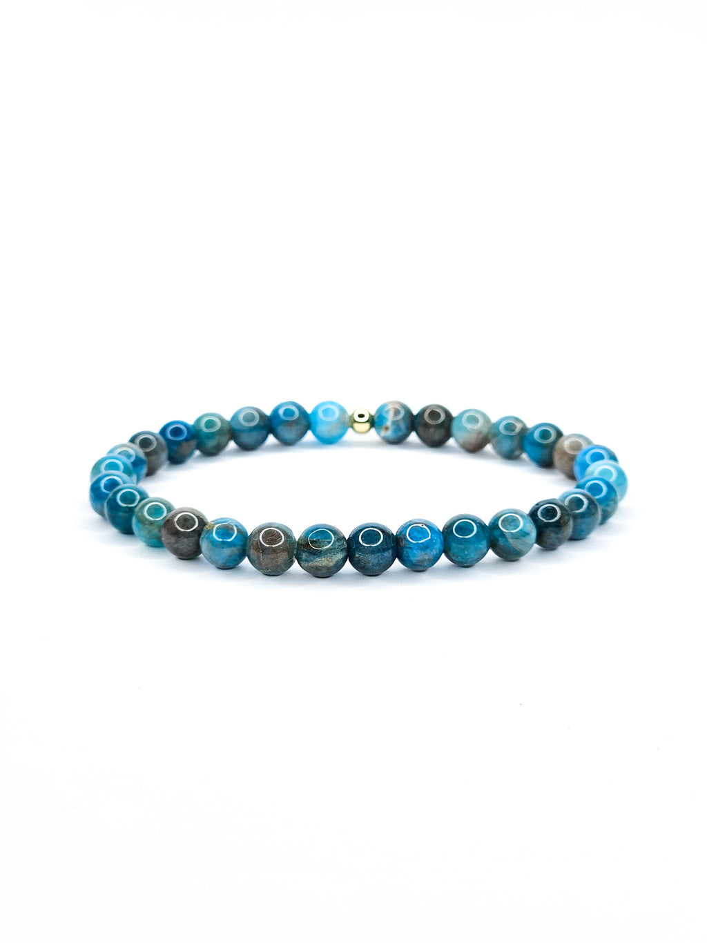 Bracelet • Apatite bleue (6 mm)