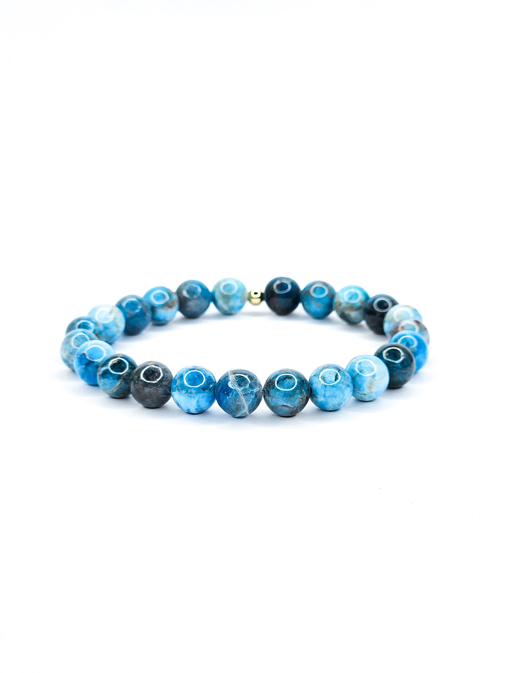 Bracelet • Apatite bleue (8 mm)