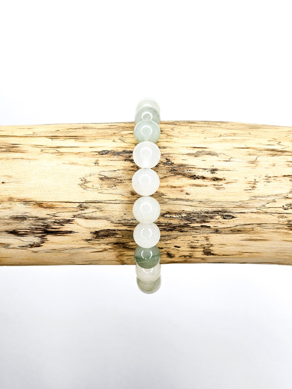 Bracelet • Chinese green Jade (8 mm)