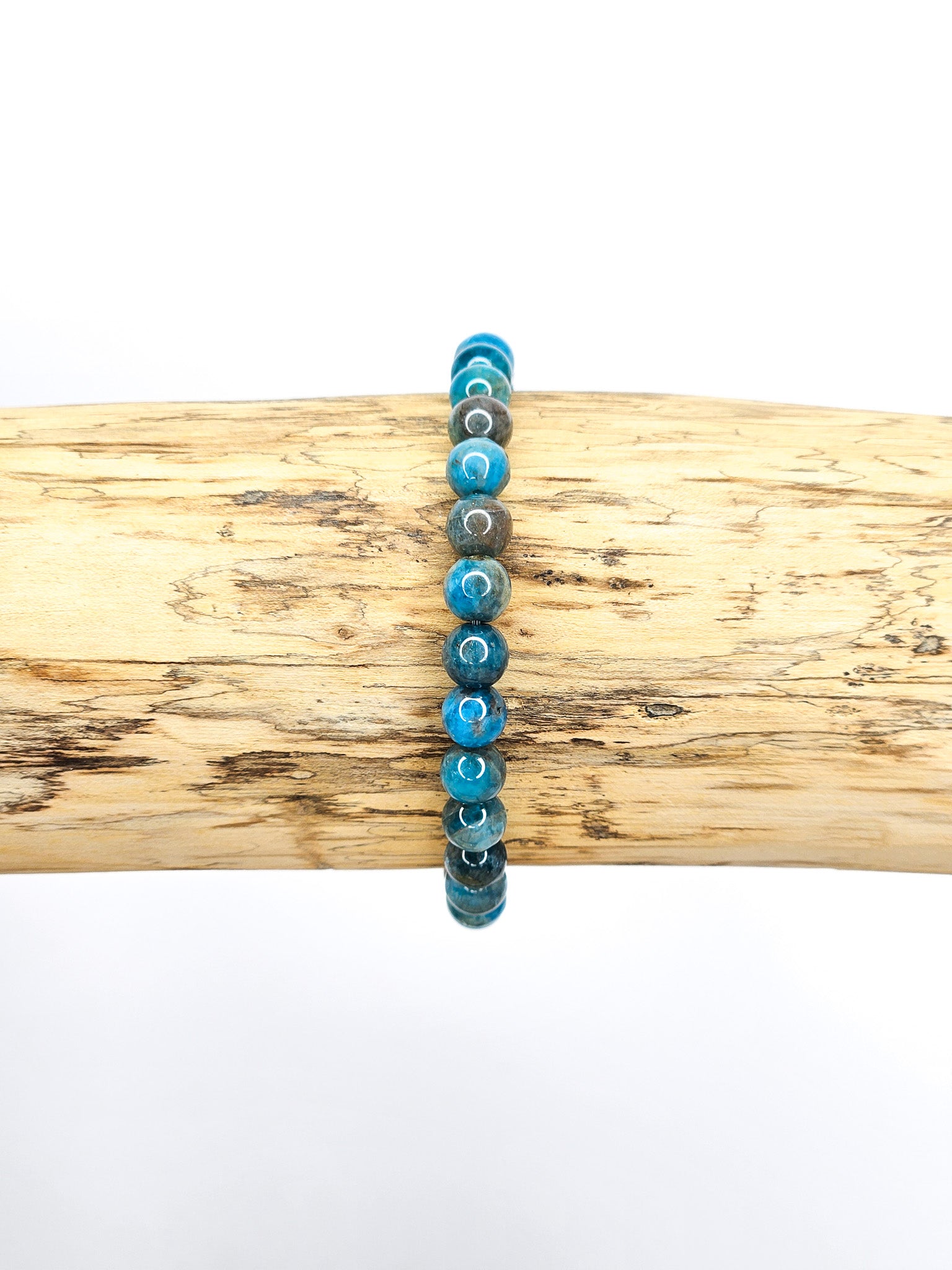 Bracelet • Apatite bleue (6 mm)