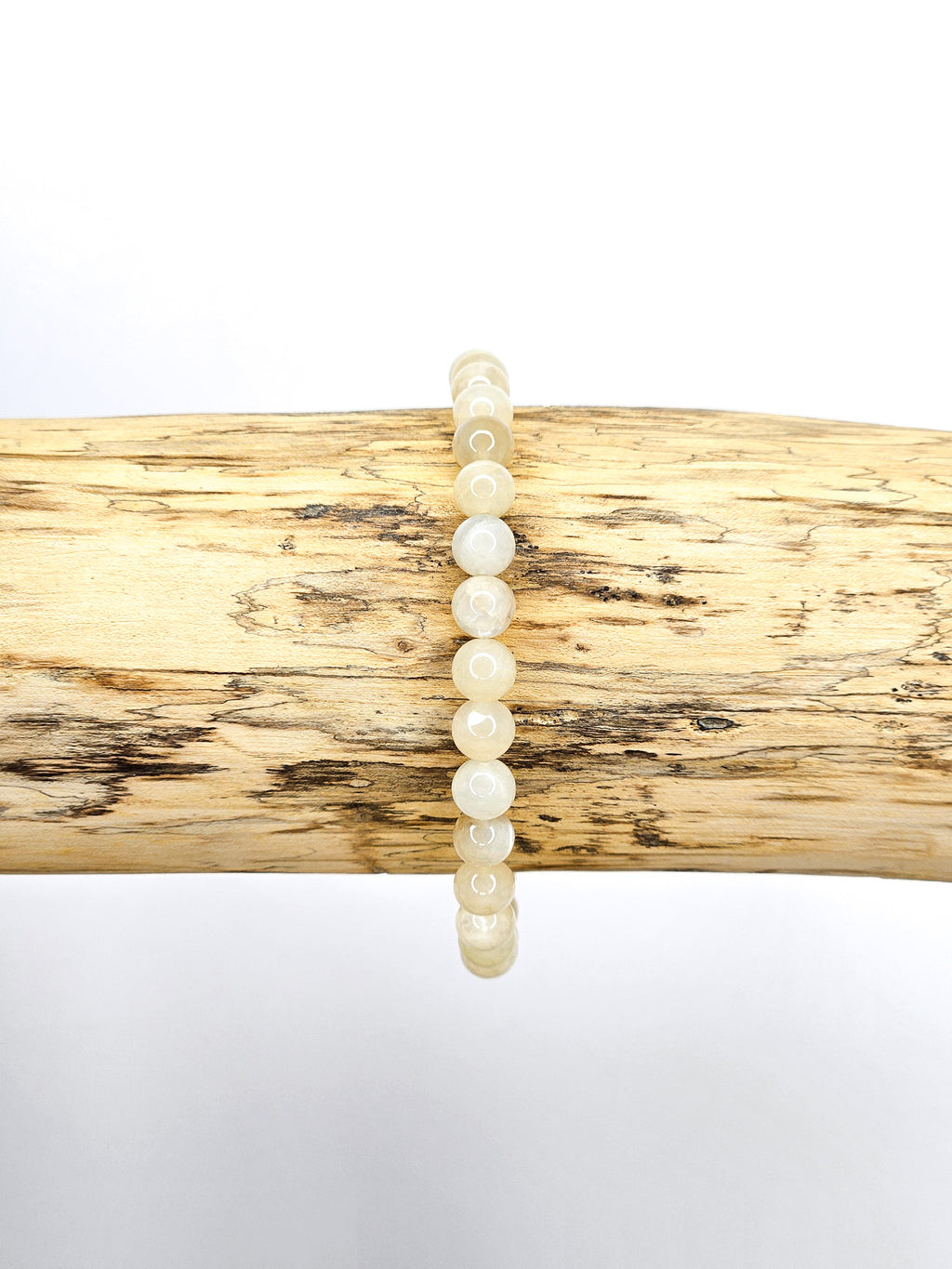 Bracelet • Beige Moonstone (6 mm)