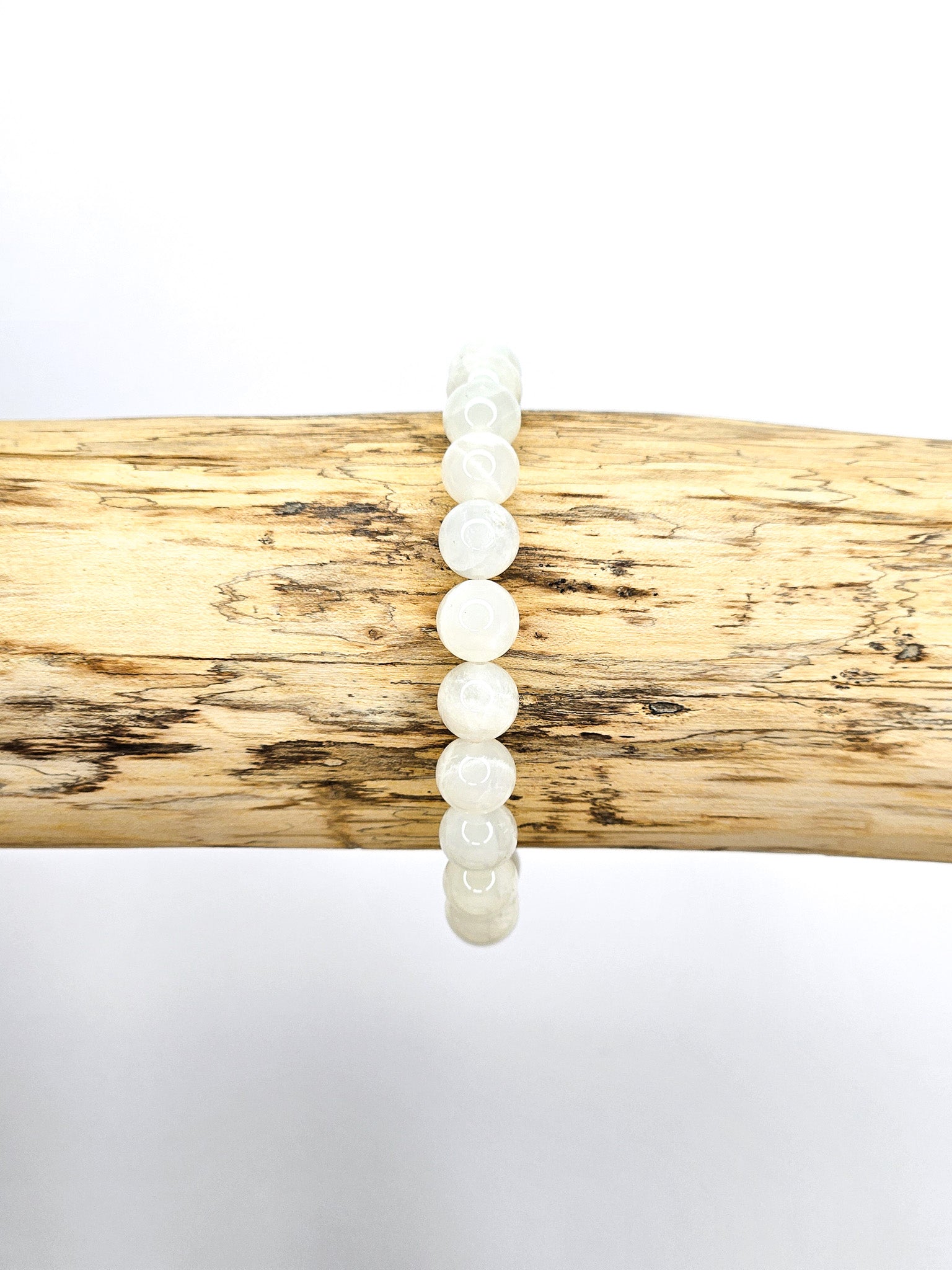 Bracelet • Beige Moonstone (8 mm)